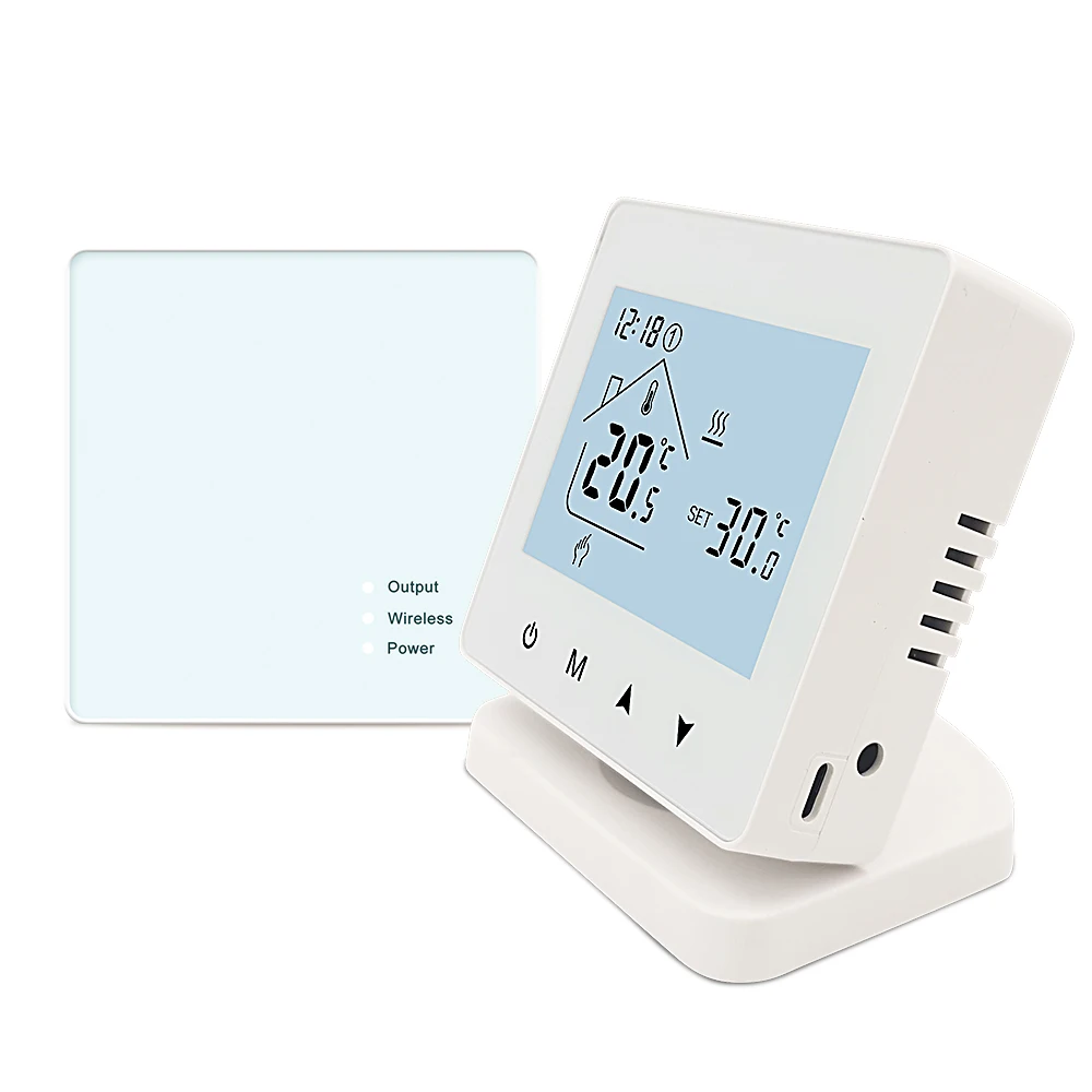 

RF433 Wireless Remote Control Gas Boiler Thermostat for Pump and Actuator