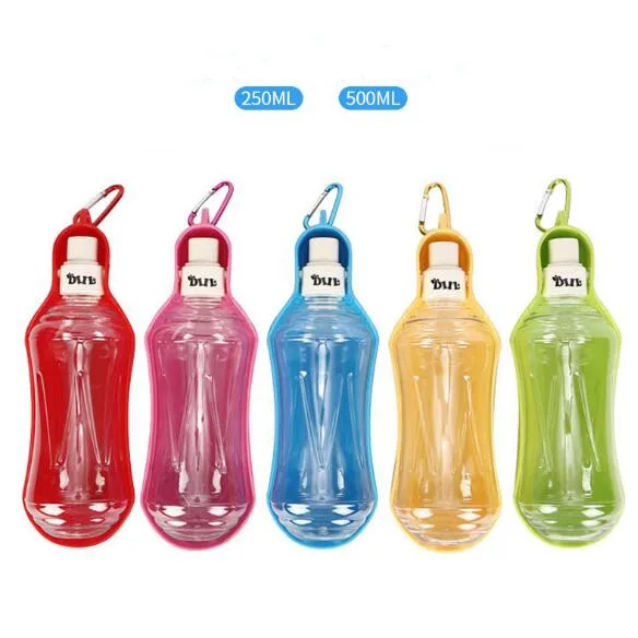 

Amazon Hot Selling Outdoor Travel Portable Dog Water Bottle For Walking, Pink,blue,green,yellow,red
