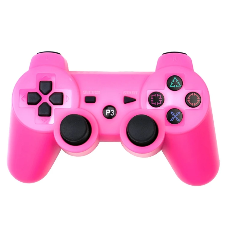 

Black Snowflakes Buttons Double Shock Wireless Game Controller For Ps3 Joystick