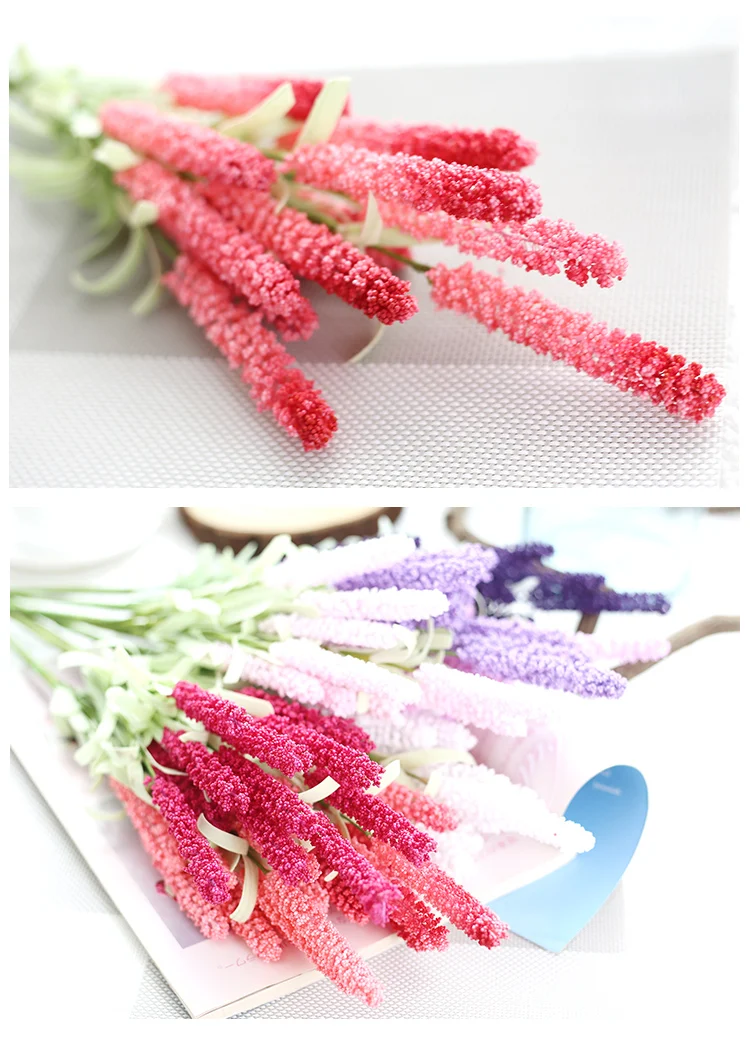 Plastic Lavender Bush Crafts Artificial Flowers Making For ...