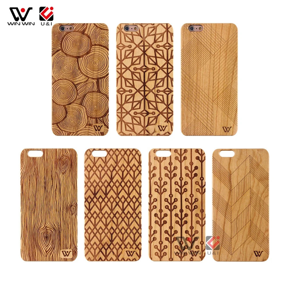 

Newest Cherry Wood Design Original Logo Hot Laser Phone Cases Fundas, Customized