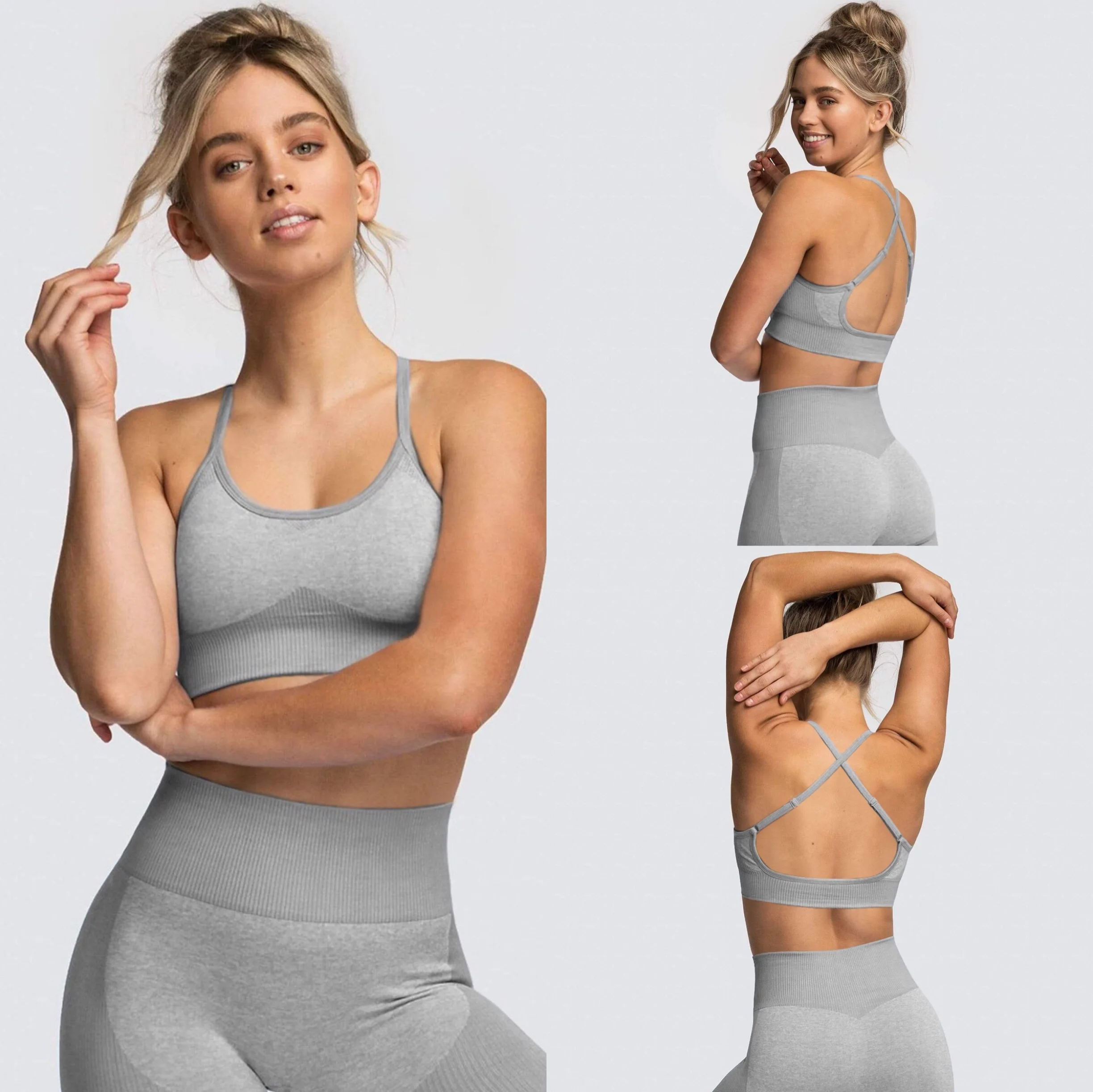 

BBLXF9154 New hot sell quick dry yoga vest sports running seamless fitness bra