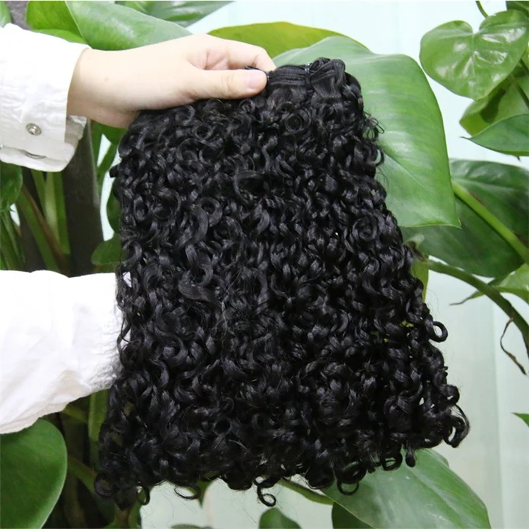 
12A Super Double Drawn Funmi Hair Bundle Virgin Cuticle Aligned Hair Vendor Brazilian Pixie Curl Wholesale Human Hair Extension 