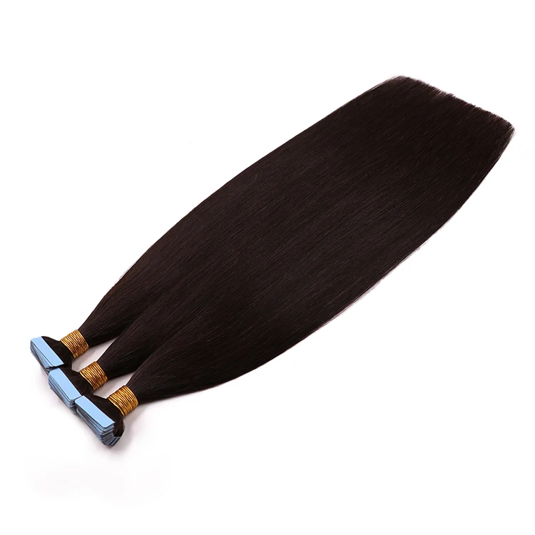 

Ready To Ship Natural Color Straight Tape in Hair Extensions 100% Human Hair Tape ins Extensions