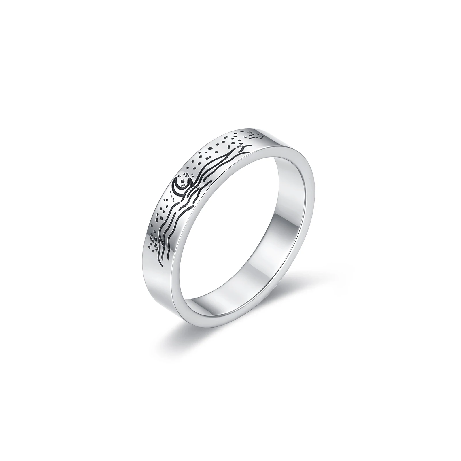 

New Released men stainless steel nontarnish stainless steel woman's rings, Steel color