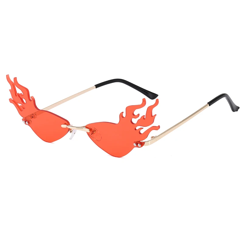 

Superhot Eyewear A0423 Fashion 2020 Ladies Women Tinted Fire Flames Design Sunglasses