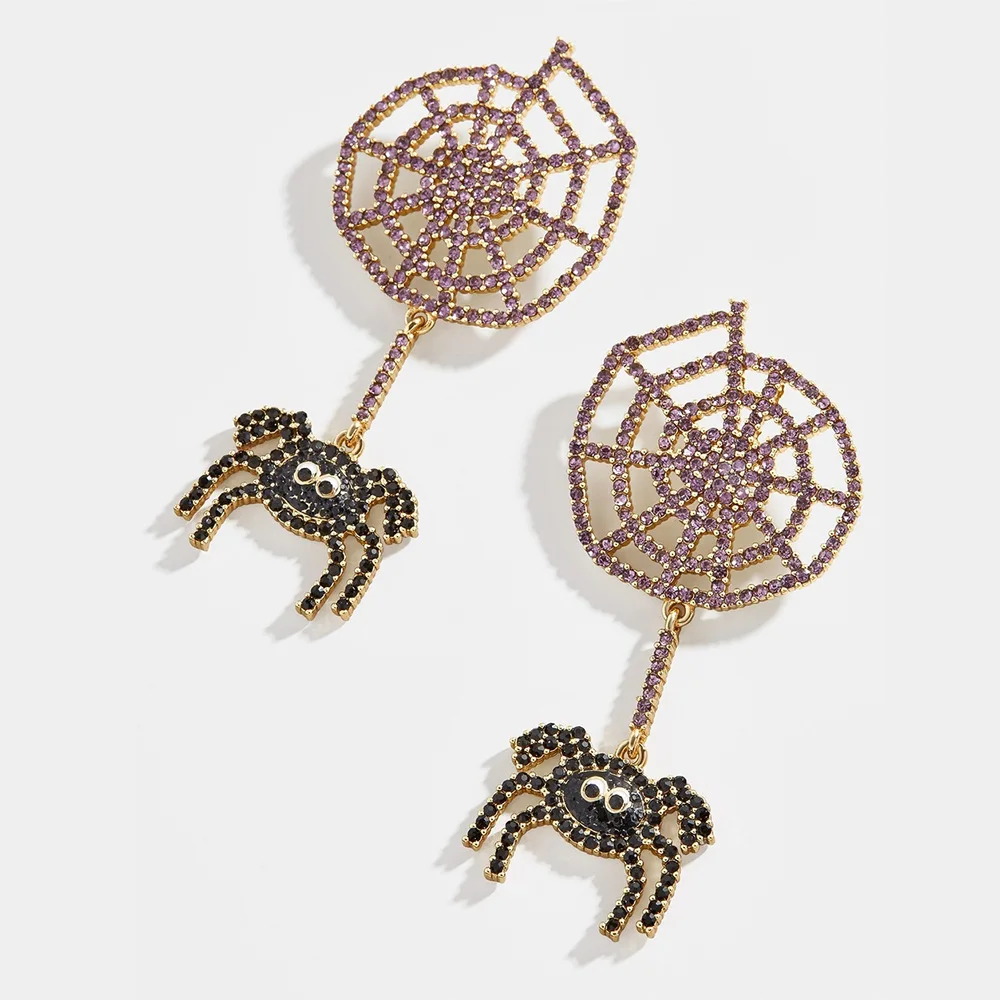 

Europe Halloween Creative Spider Dangle Pendant Earrings For Women Jewelry Fashion Party Earring