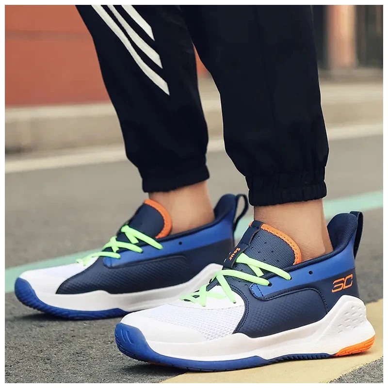 

Cheap Made In China Men Sports Shoes High Quality Shock Absorbent Basketball Shoes for Teenagers