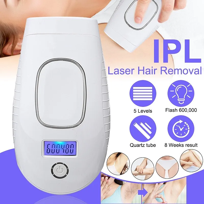 

Face & Body Hair Remove Device Hair Remover for Women and Men 600000 Flashes CE Cleared Light IPL Permanent Hair Removal System