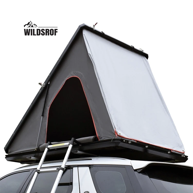 

WILDSROF Outdoor Waterproof Camping 4x4 Hard Shell Aluminum Car Roof Top Tent For Camping