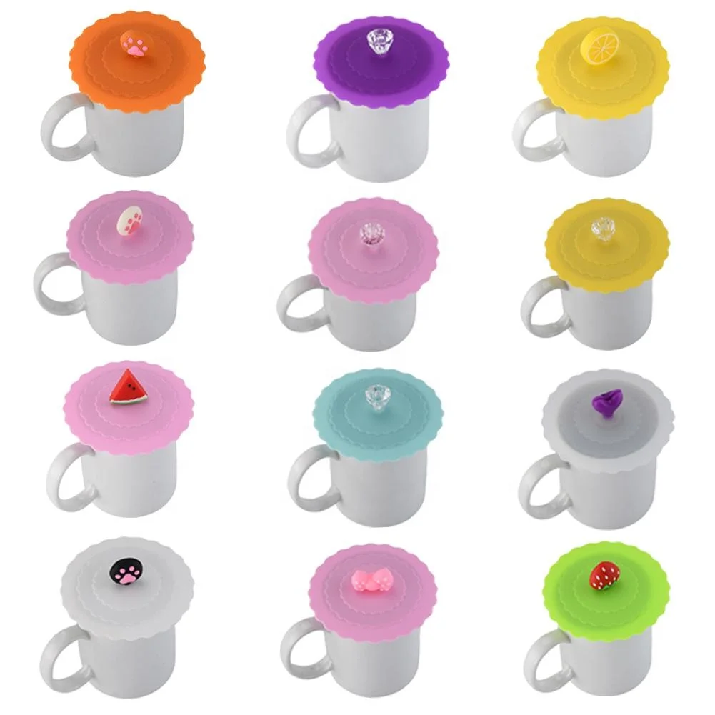 

Customized 3D Silicone Lid Silicone Cup Lid Cover Ceramic Cup Silicone Lid For Glass Mug, Any pms color is available.
