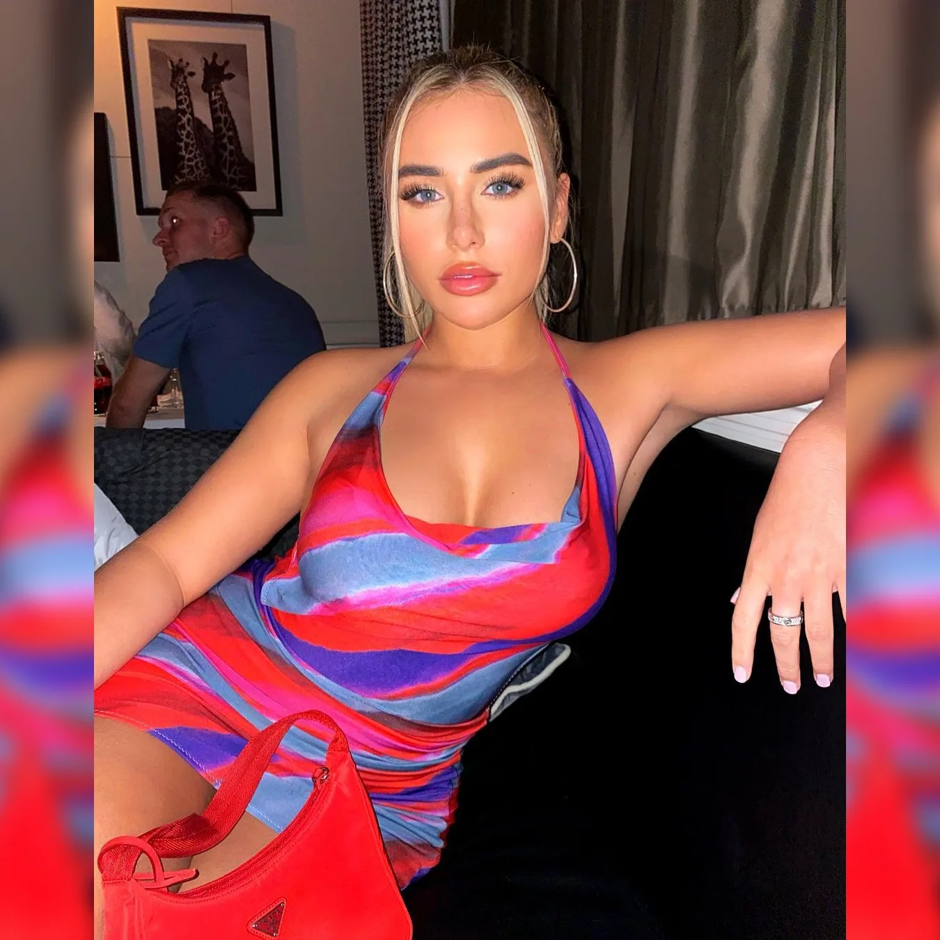 

Hot Sell V neck backless strap beach party wear with pleat woman summer casual dress, As pictures