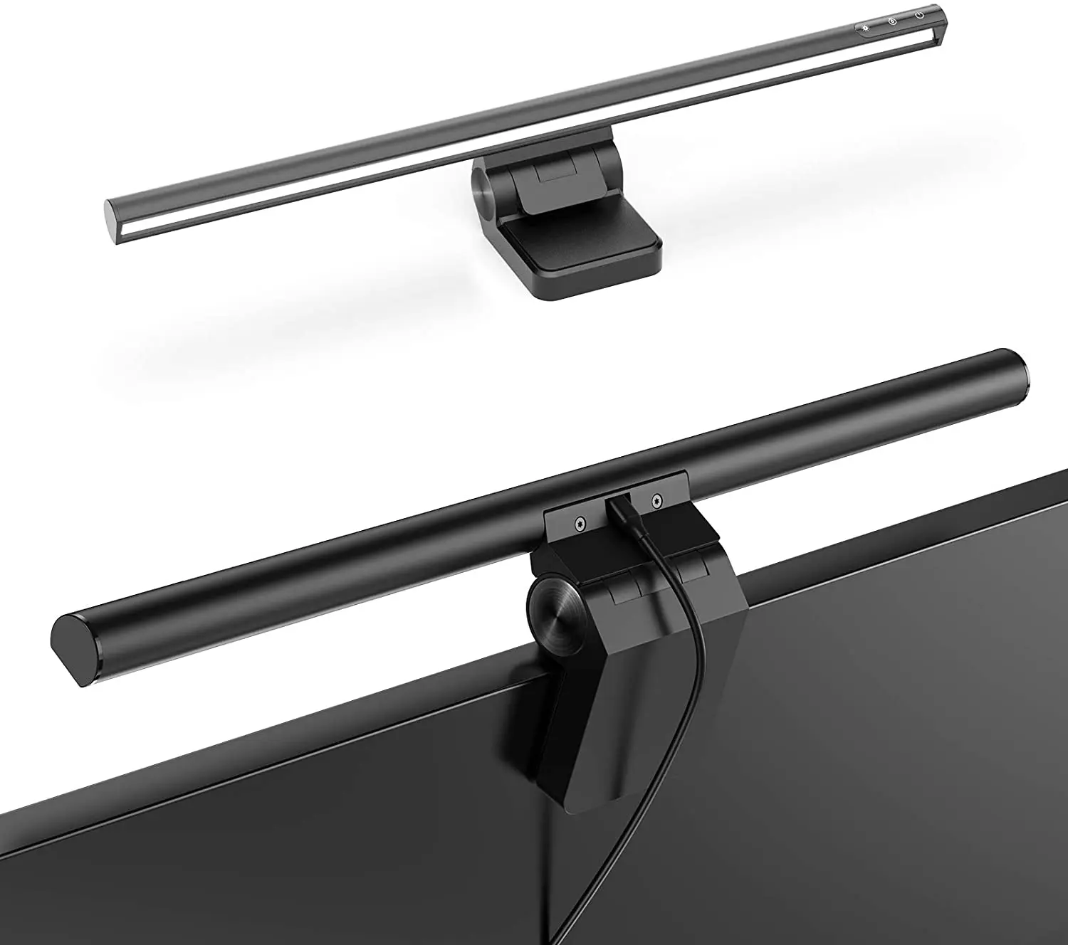 

2021 New Screen Led Desk Lamp Adjustable Reading Screen Hanging Light Computer Eye Protection Lamp Usb Rechargeable, Black