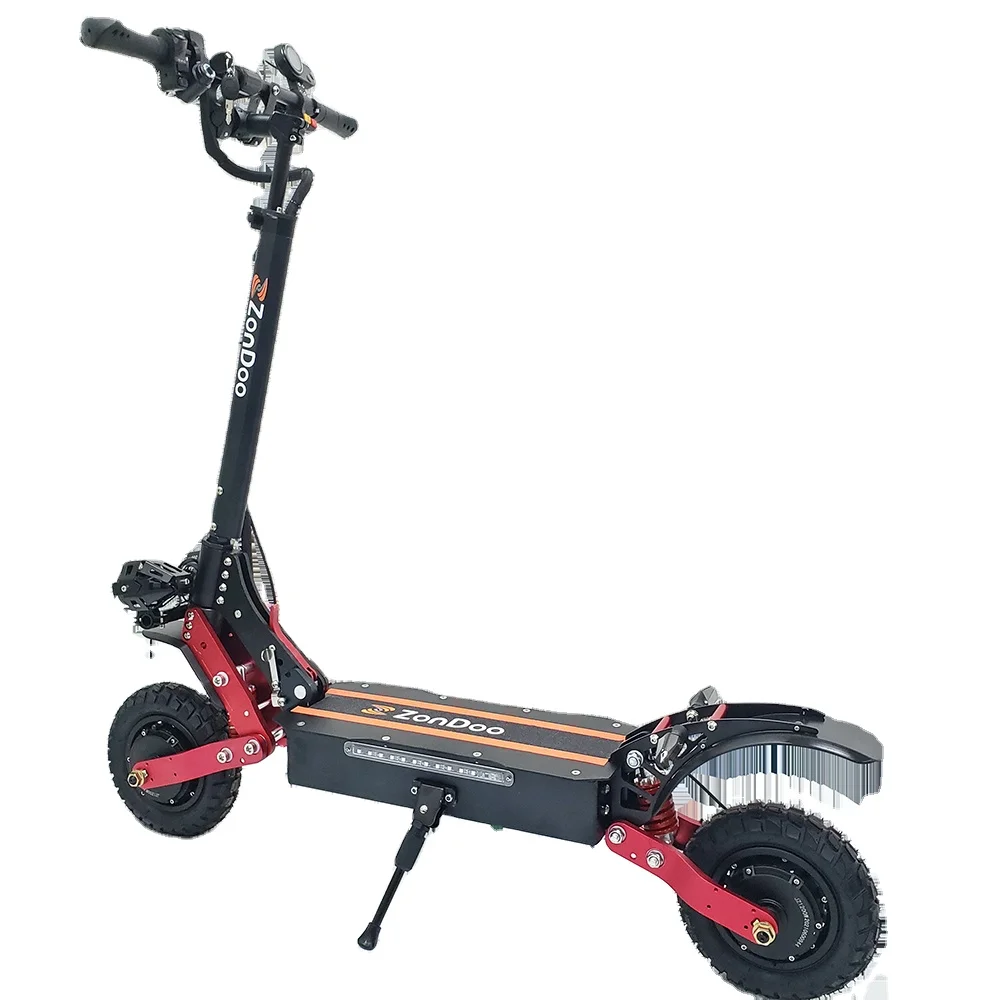 EU warehouse off-road e-scooters China OEM factory cheap price 10inch 1200W*2 electric scooter in drop shipping for adults, Black