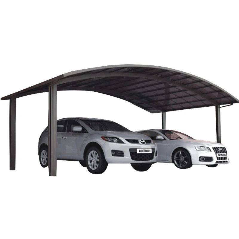 

Modern outdoor PC coated patio carport shade cover aluminium polycarbonate roofing, Customized color