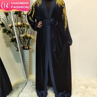 

1694# Islamic clothing women maxi dress tunic designer islamic dress jalabiya long sleeve elegant ladies abaya kaftan velvet