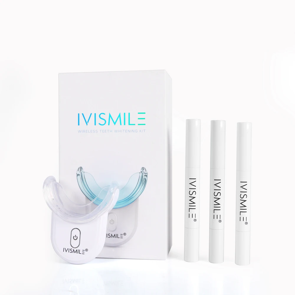 

IVISMILE Wholesale Tooth Whiten Set Customized Teeth Whitening LED Kit with 2ml Whitening Pen Free Sensitivity