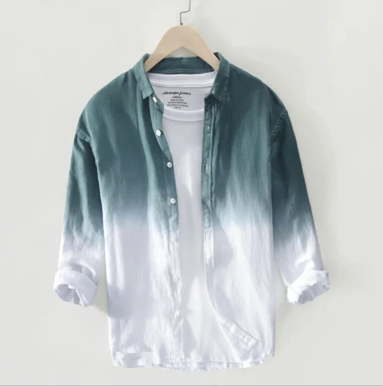 

Fashion Shirts For Men Polyester Long Sleeve Shirt, 4 colors