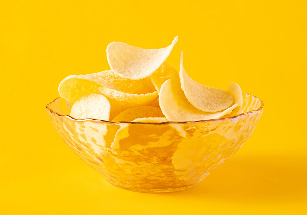 60g Potato Chips With Honey Lemon Flavor Crisps Puffs Snack Oem