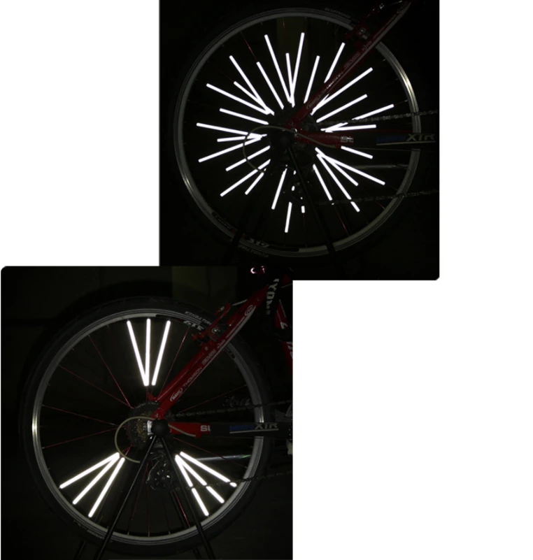 

Bicycle Spoke Skins Reflective Spoke Covers Trim Wrap Cover Decorative Pipe Covers for Bike Spoke