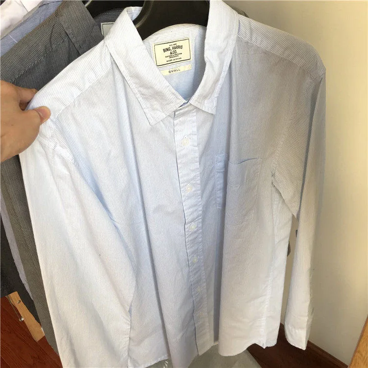 

Casual Men's shirts 2021 fashion Korean-edition men's shirts in plus sizes shirts & Male Blouses factory wholesale