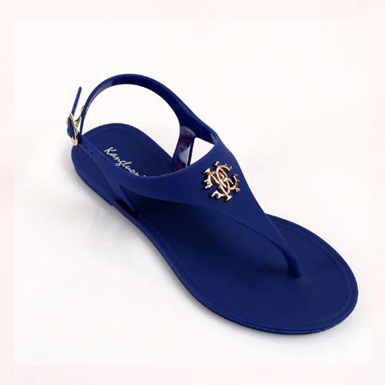 

Hot selling sexy women sandals and slippers 2021 blue slipper flat slippers for women