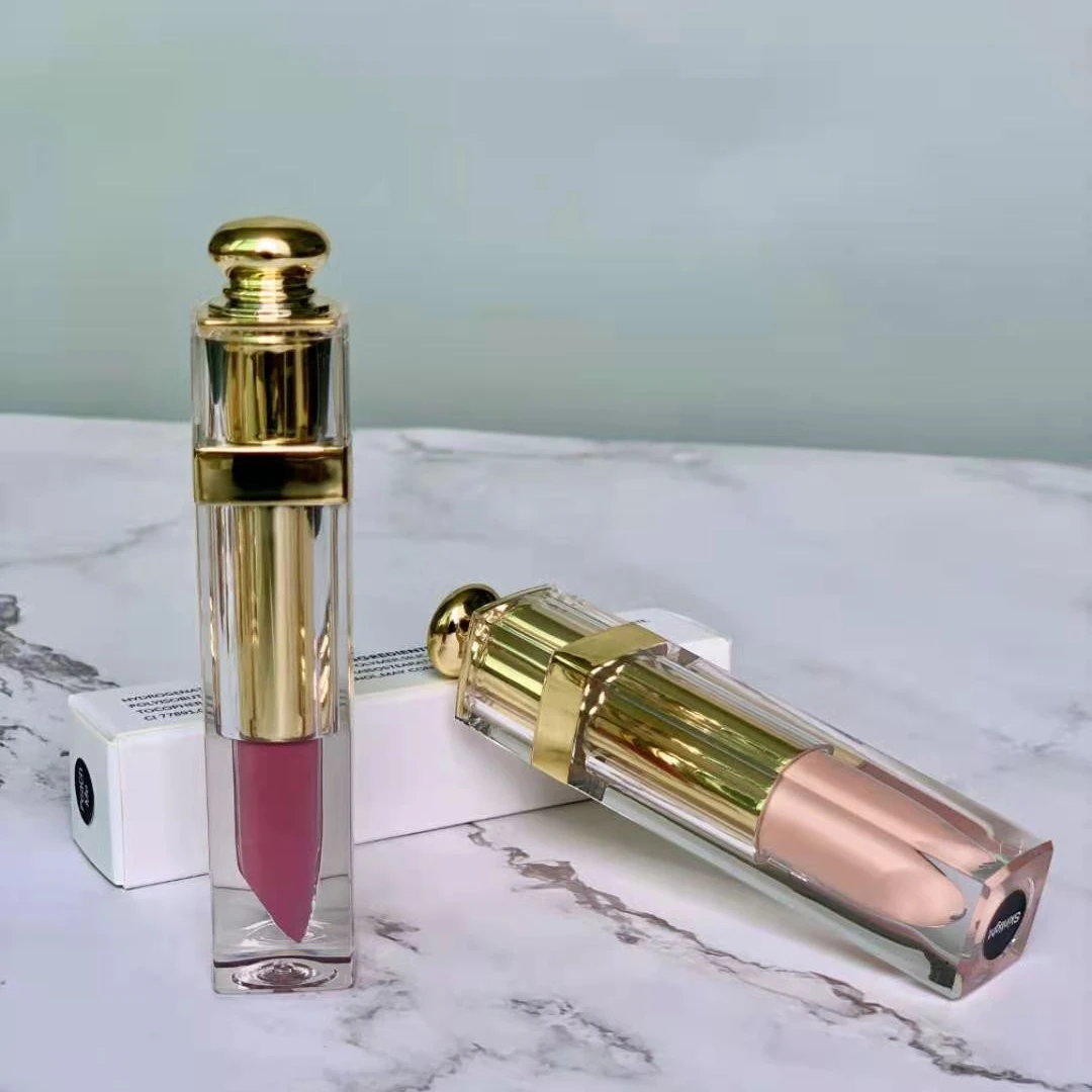 

Custom Logo Cosmetics Waterproof Square Tubes Long Lasting Bulk Glitter Lip Gloss Packaging Boxes Custom Logo