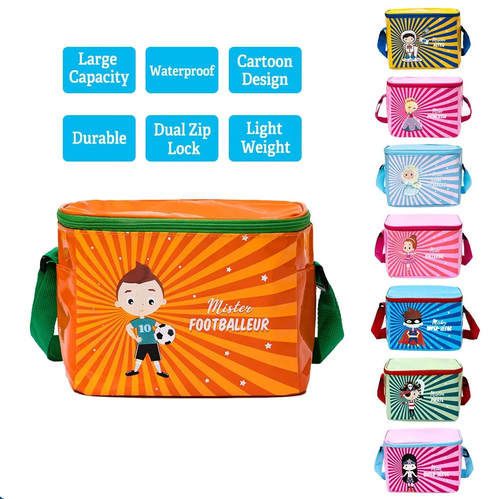 

In Stock.Cartoon Children Lunch Bag For kids Cooler Bag With Cartoon Printing