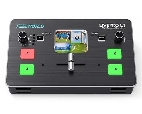 

FEELWORLD LIVEPRO L1 multi camera production real time live streaming Audio video switcher mixer HDMI