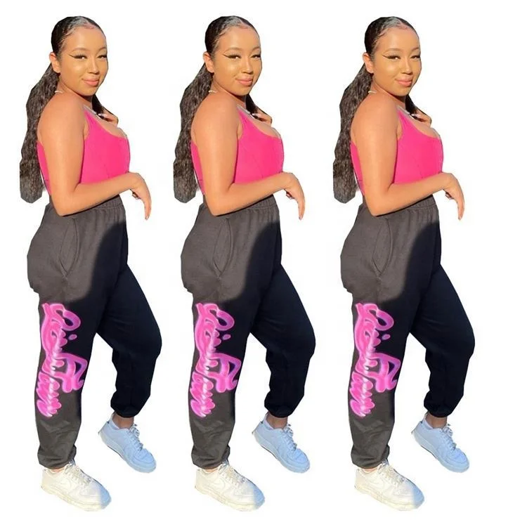 

New Trendy Casual Woman Tops Fashionable Sport Pants Ladys Trousers Women Bottom