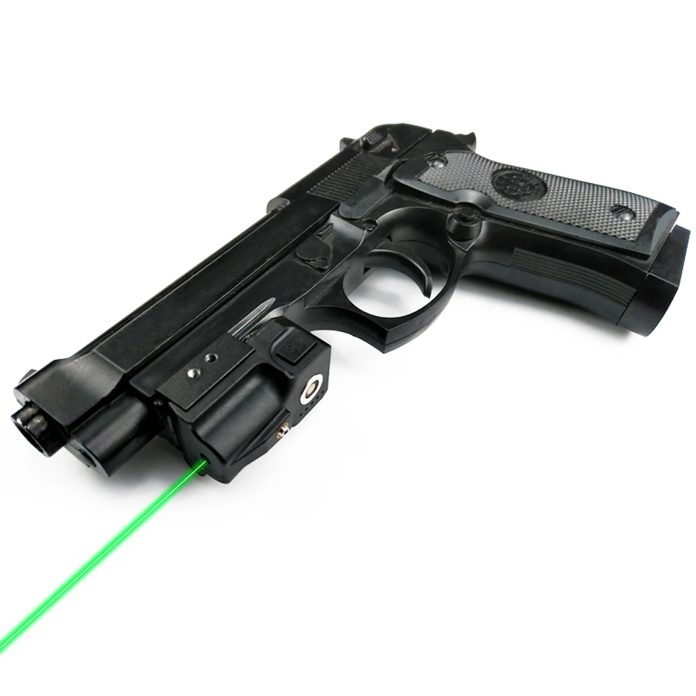 

Rechargeable glock 17 gun military hunting pistol green laser sight