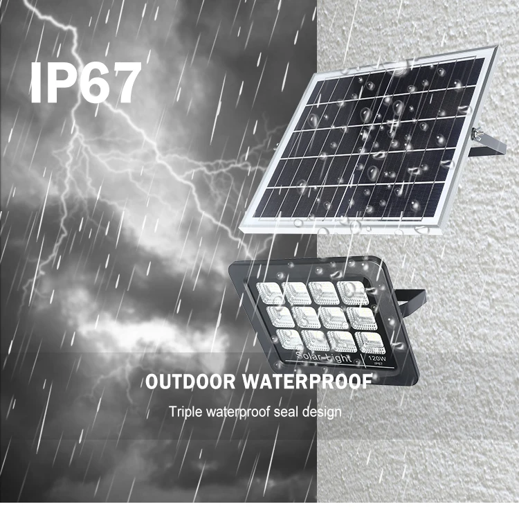 Reasonable price led solar flood light 50w 100 watt solar powered led flood light waterproof outdoor flood led spot light