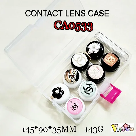 

popular picture 4pairs contact lens case set with pp saving box CA0533