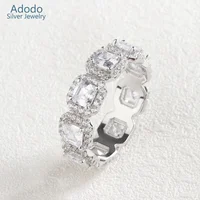 

Adodo factory Wholesale wedding rings jewelry women 925 sterling silver rings with Clear CZ