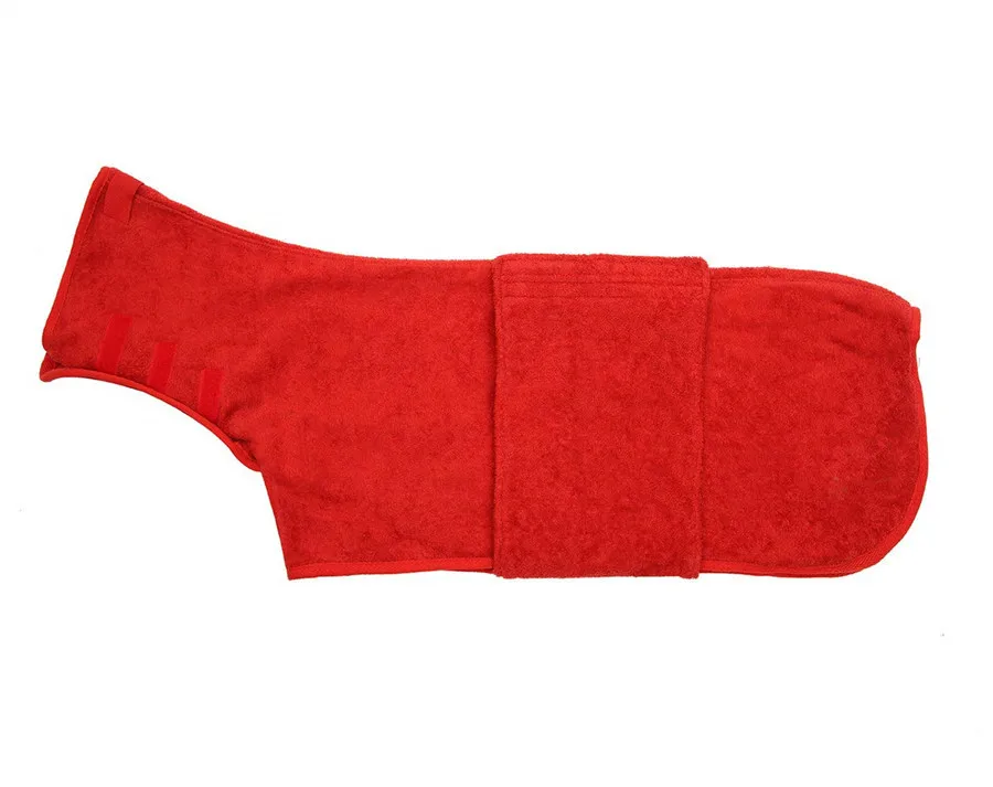 

Easy Wear Dog Towel Pet Bathrobe Soft Super Absorbent Dog Drying Towel Robe Size, Customized color dog bath towel
