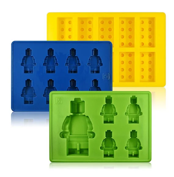 

LOVE'N 3 sets of ice grid chocolate building blocks silicone mold cake tools LV449J