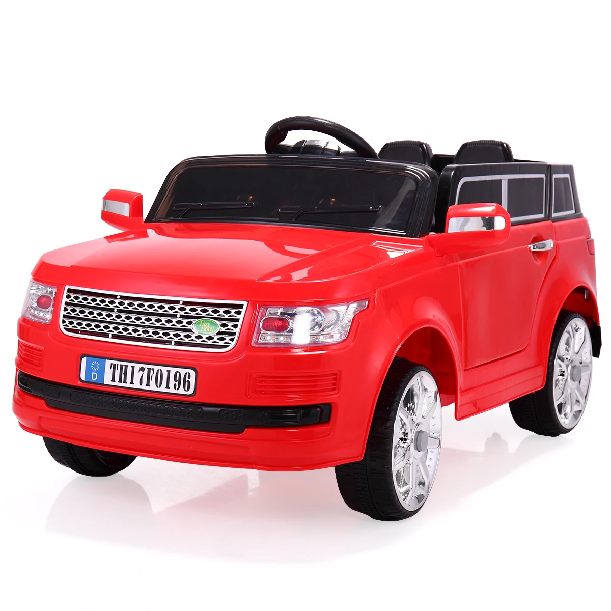 

cheap price 12V kids power ride on truck car with LED lights horn openable doors one piece