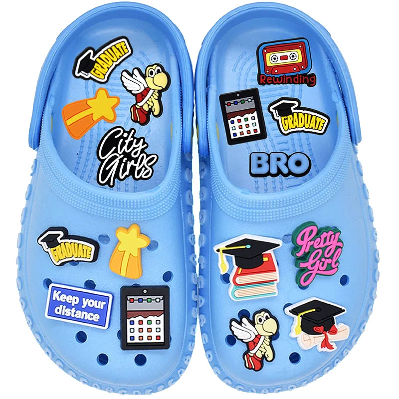 

Designer Custom Soft PVC Croc Shoe Charms for Luxury charms, As pictures