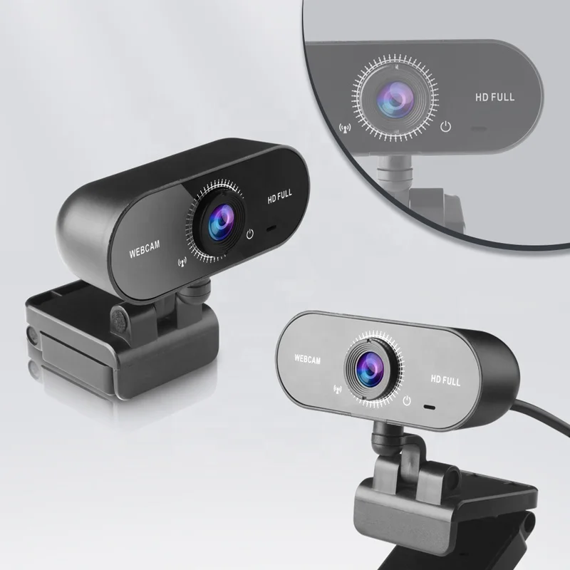 

W16 Computer Camera 4K 2K 1080P Webcam USB Free Drive With Microphone Conference Live CMOS Sensor For Win10 Notebooks, Black