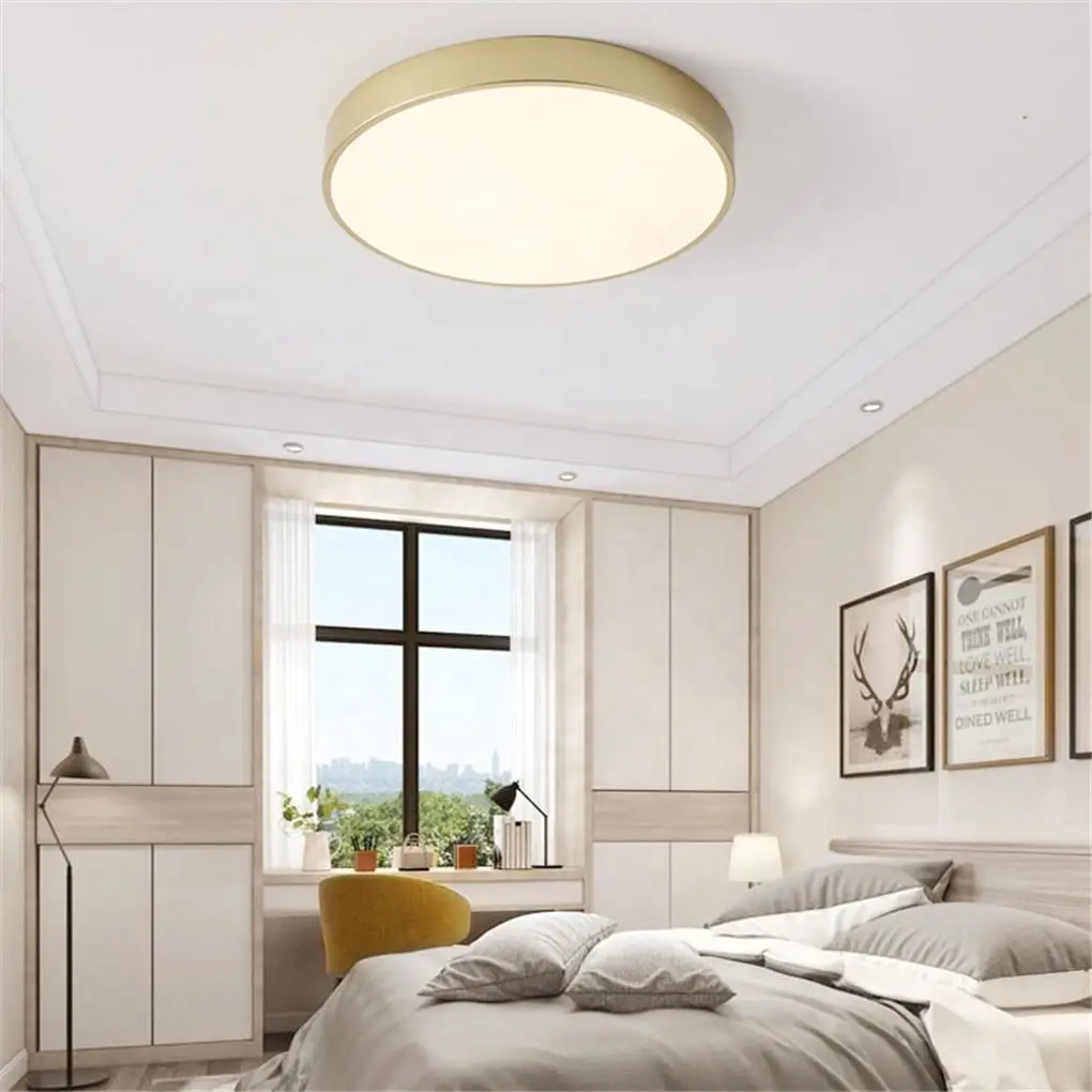Cheap Flushed Mount Bathroom Color Changing Iron Replacement Cover Round Flush Led Ceiling Light For Steam Room