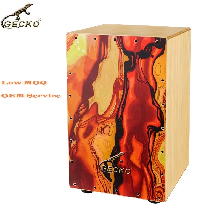 

Gecko wholesale factory price adult percussion custom cajon drum is on sale