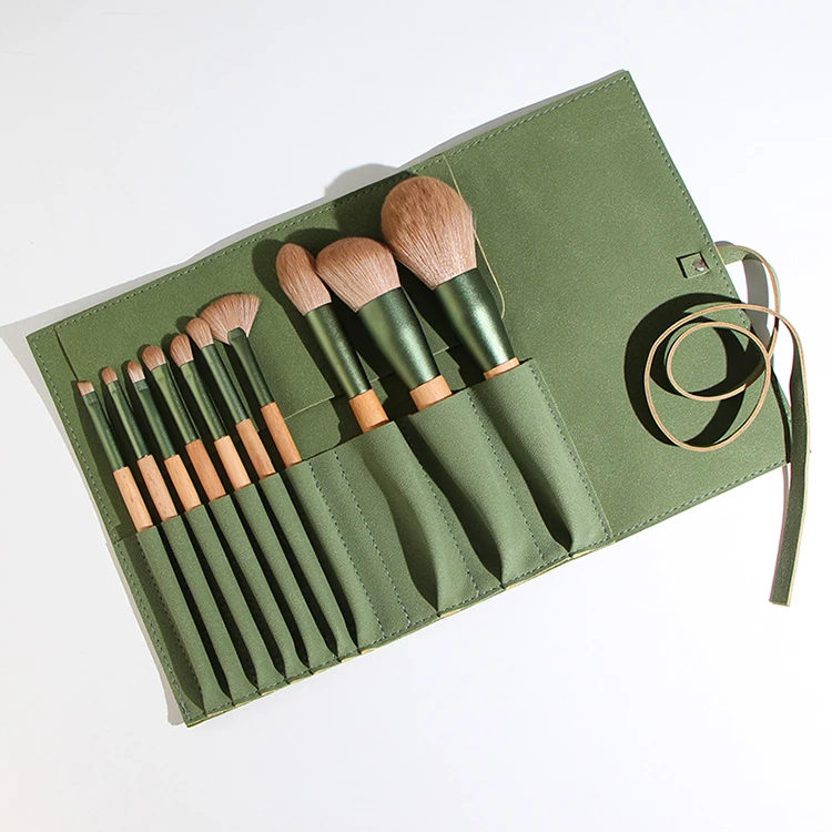 

Hot Selling Makeup Brushes In Europe High End Personalized Hair Brush Set 10pcs Eco-friendly Cosmetic Brush