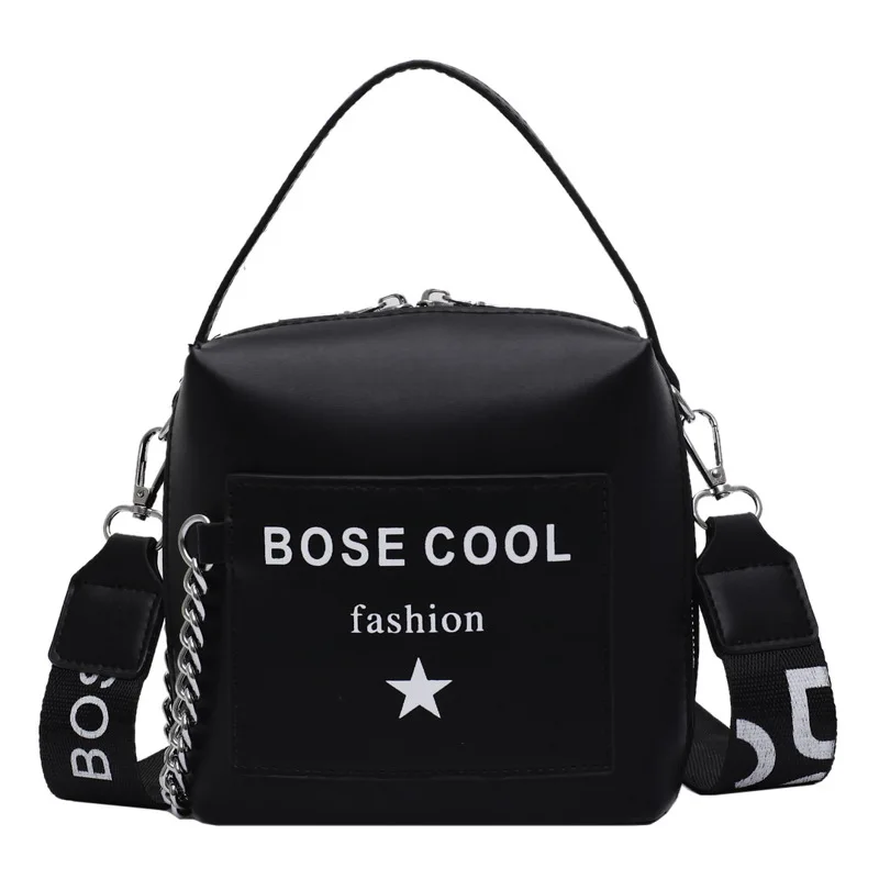 

Fluorescent Bag female 2020 new PU alphabet fashion lady broadband one-shoulder cross-body bag
