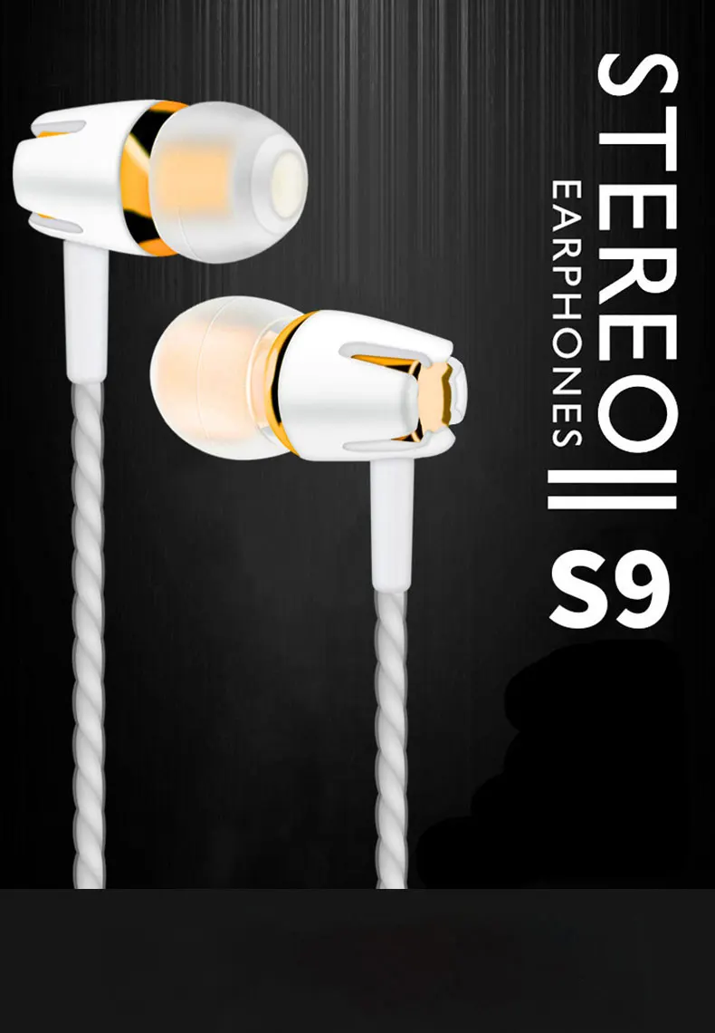 Golden Sky Promotional Wired Stereo Earbuds Gifts Headphone Wired