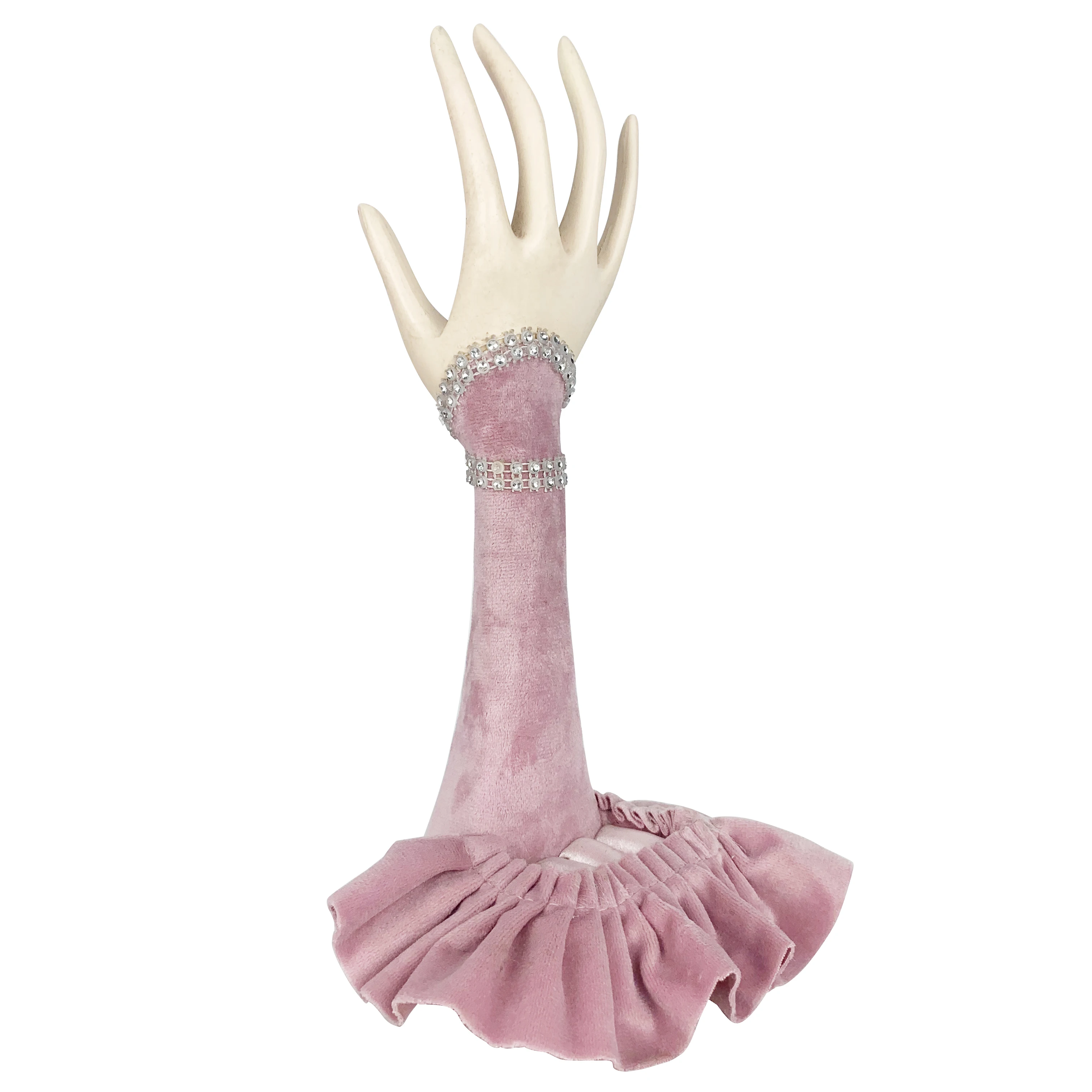 Wholesale Pink Velvet Mannequin Doll Display Dress Stand Jewelry Holder