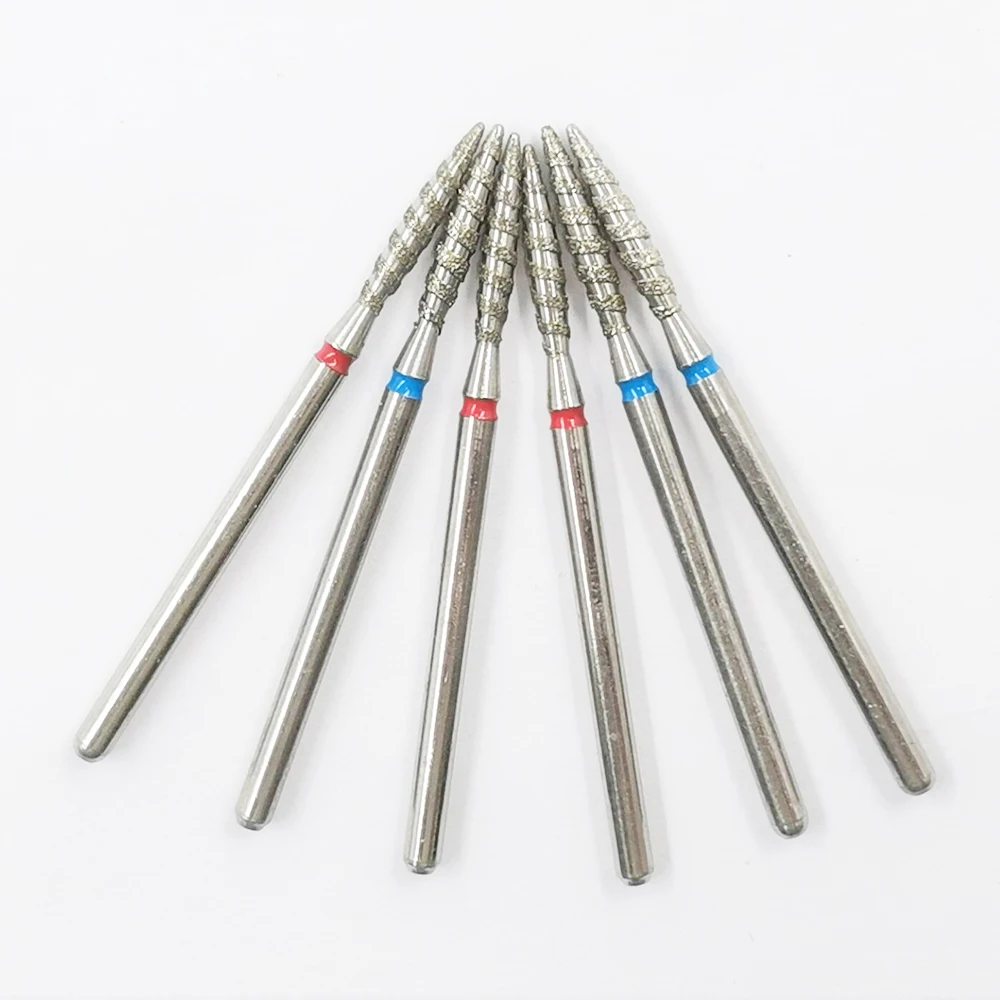 

Emery Nail Drill Bit Grinding Head File Bit Burr Russian Diamond Nail Grinder For Pedicure Care, Rainbow