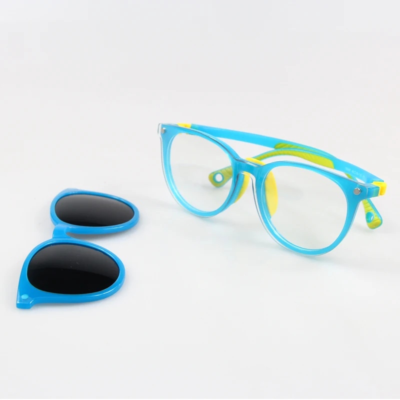 

Flexible Green Frames Sunglasses Computer Blue Ray Clip on Silicon Glasses Kids Eyeglasses Optical Frames