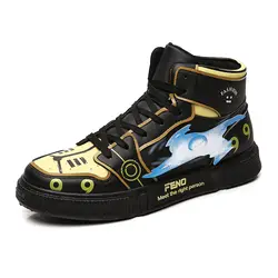Dropshipping High top Men Sneakers 3D Anime Breath
