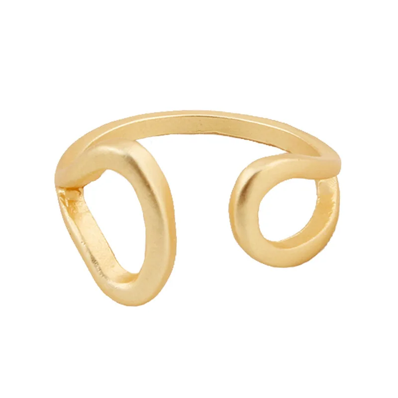 

Personalized Simple Metal Gold Hoop Ring Womens Fashion Hoop Finger Ring