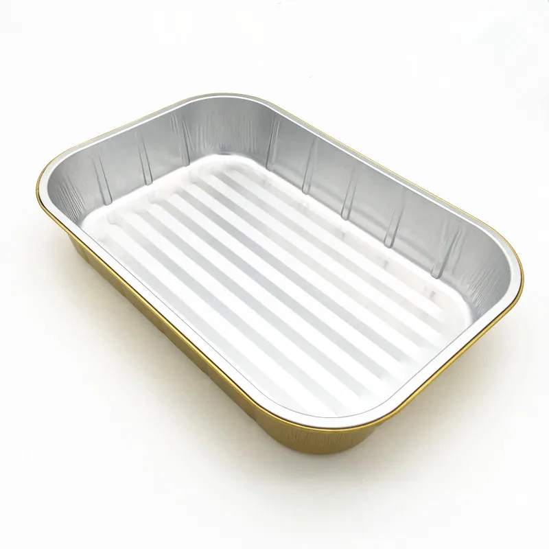 product c3500 wrinkle free food storage foil container crease proof leftover tray odor resistant foil container for fridge storage-1
